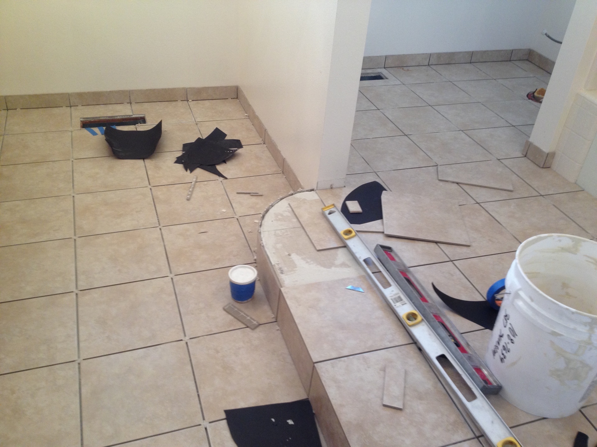 Tile installation