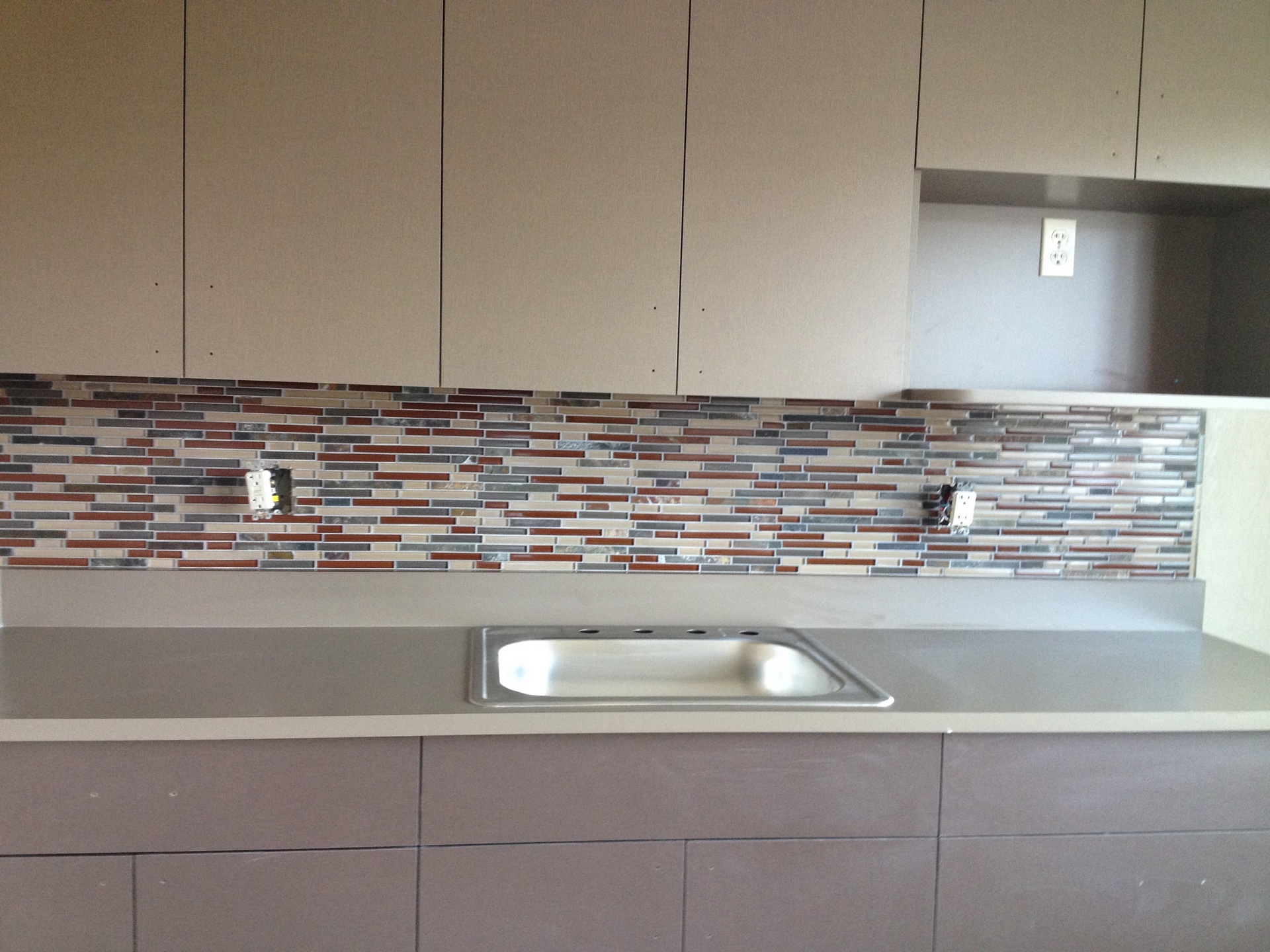 Tile backsplash