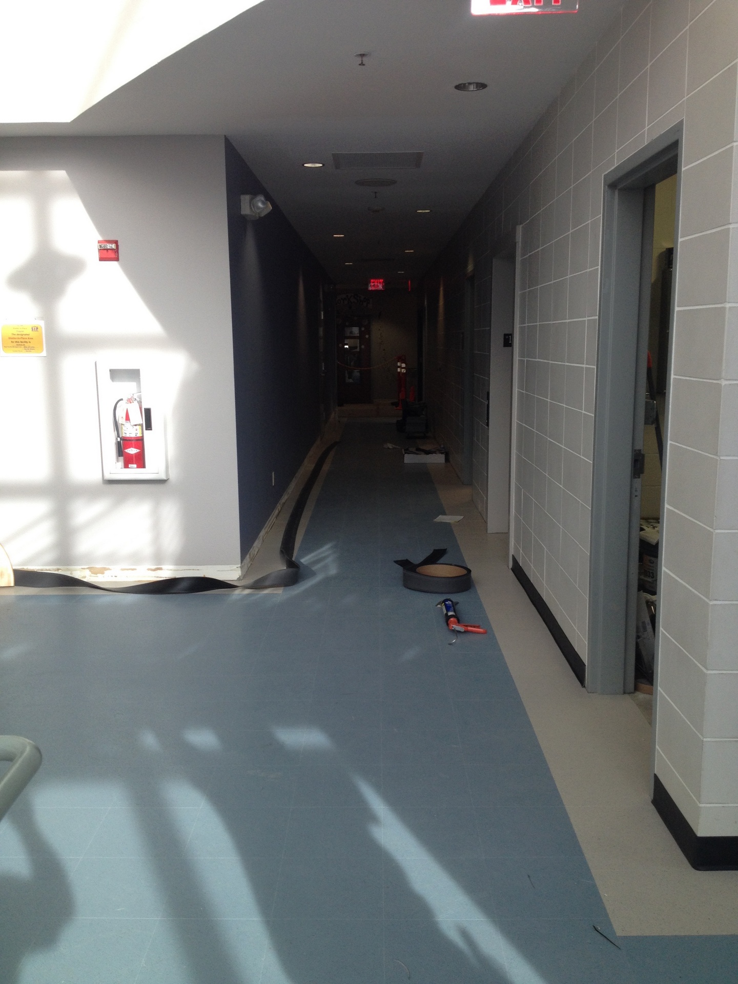 VCT tile installation